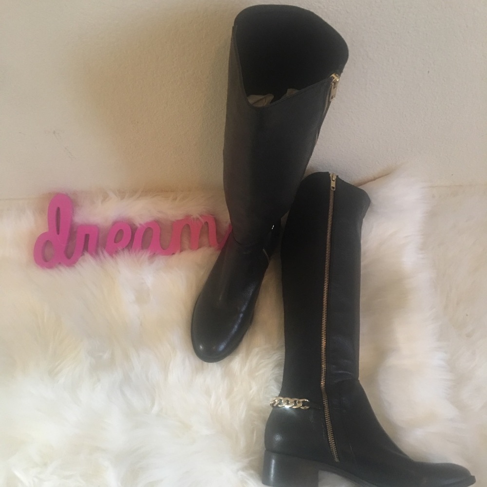 Steve Madden Black Leather Boots